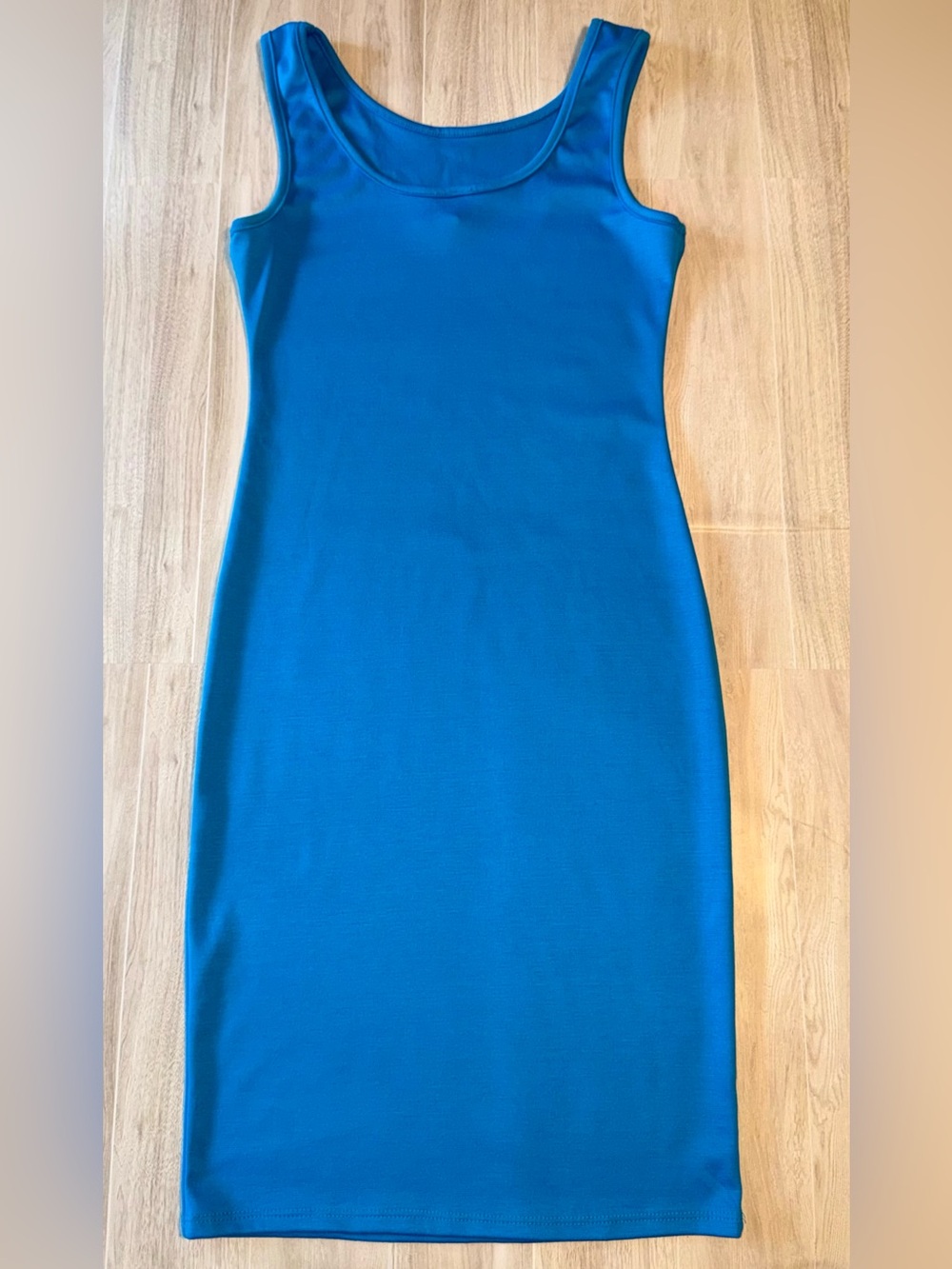 Blue Sleeveless Scoop Neck Maxi Dress - size Small - Picture 10 of 10